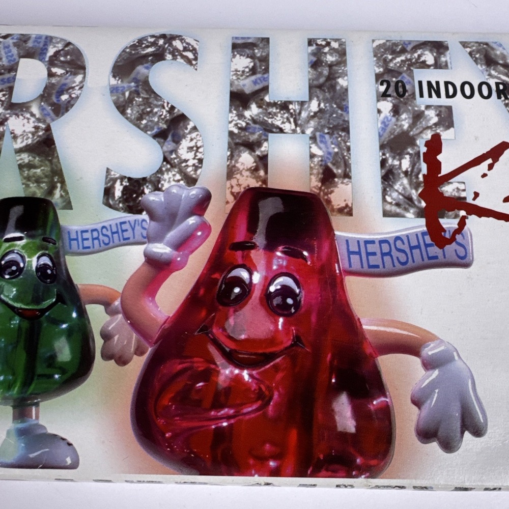 VTG Hershey's Kisses Holiday Light Set Red Green Christmas Candy Collectible